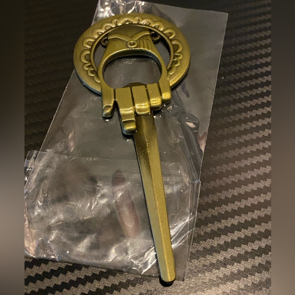 NWOT, Hand of The King Bottle Opener, gold